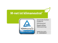 M-net ist klimaneutral